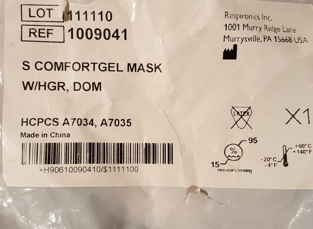 Small C-pap full face mask
