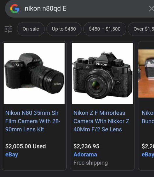 Nikon Ni80 Photographer Camera