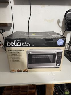 bella PRO - 6-Slice Air Fryer Toaster Oven (0.88 Cu. Ft.) - Stainless Steel