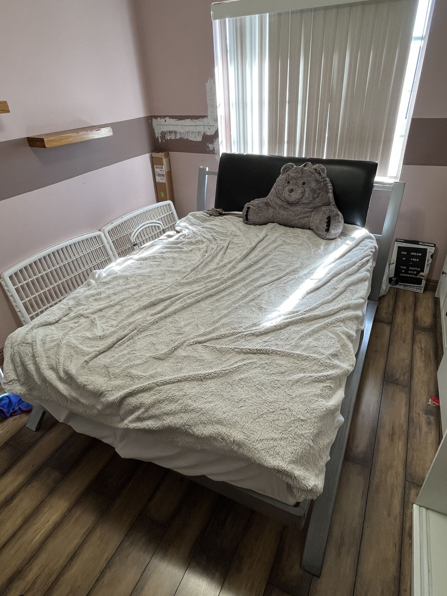 Entire Room Furniture (Bed, mattress, dressers, desk, shelves)