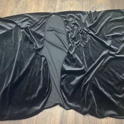 Womans Black Velvet Shaw One Size #15