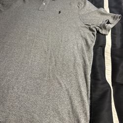 Polo Ralph Lauren Gray Polo Shirt Classic Fit Short Sleeve (XXL)