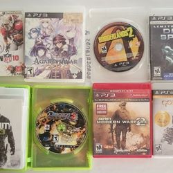 PS2 GAMES MODERN WARFARE, NFL AND MANY MORE LET ME KNOW WHAT YOU ARE INTRESTED IN FOR $$$