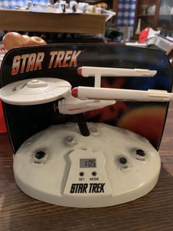 1993 StarTrek talking motion sound light alarm clock