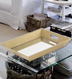 New Gold Decorative Tray with Mirror