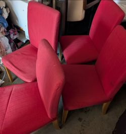 Red ikea Dining chair room studio easy fit