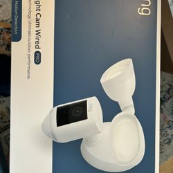 Ring Floodlight Cam Wired New