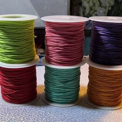 1mm Colored Wax Cording 