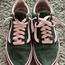 Green Vans Size 4.5 Men 6 Women