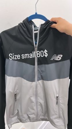 New balance jacket gray size small