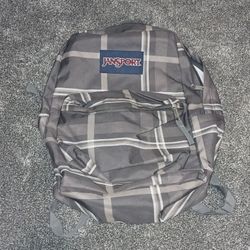 Plaid Jansport Backpack
