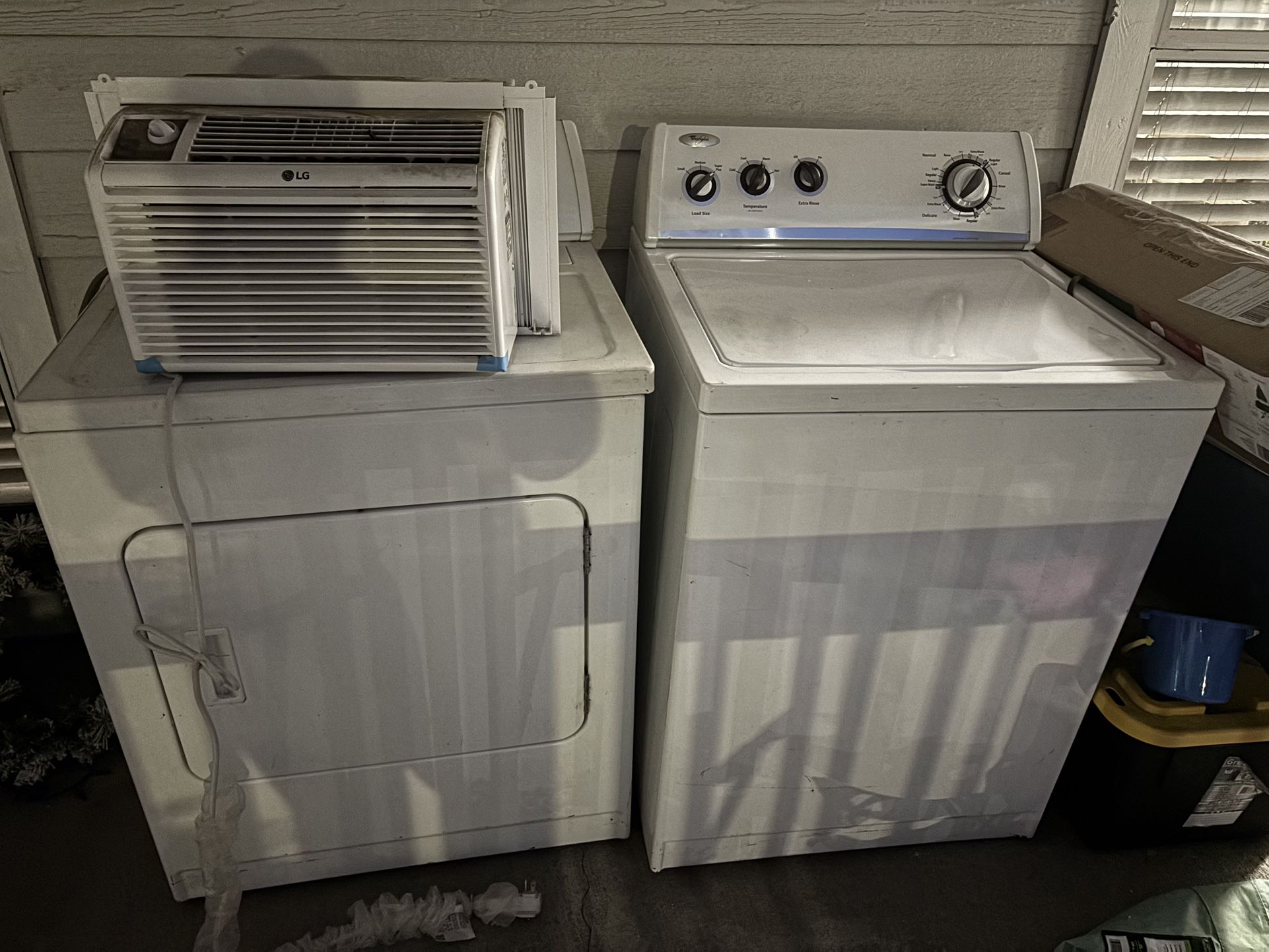 Washer Dryer And Ac Window Unit