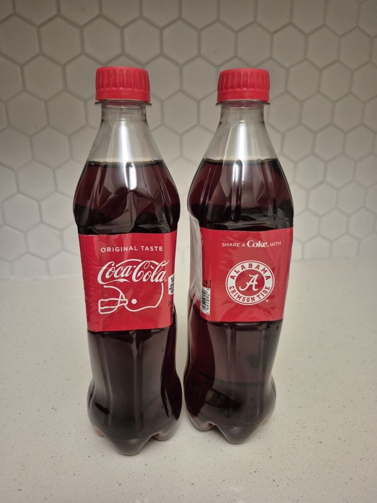 University Of Alabama Football Coca-Cola Bottles 
