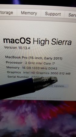 Apple macbook pro 15.33 inches 16GB ram very fast