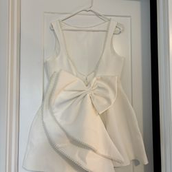 White Mini Reception Dress