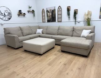 Large Beige Sectional Couch Free Delivery
