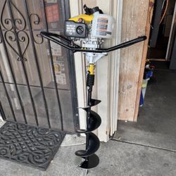 Champion Power Equipment 53cc 4-Cycle Gas Powered 1-Man Earth Auger with 8 in. Bit