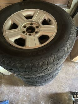 Tires and rims aluminum for ford f150