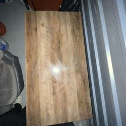 Rustic Two level Wood Table