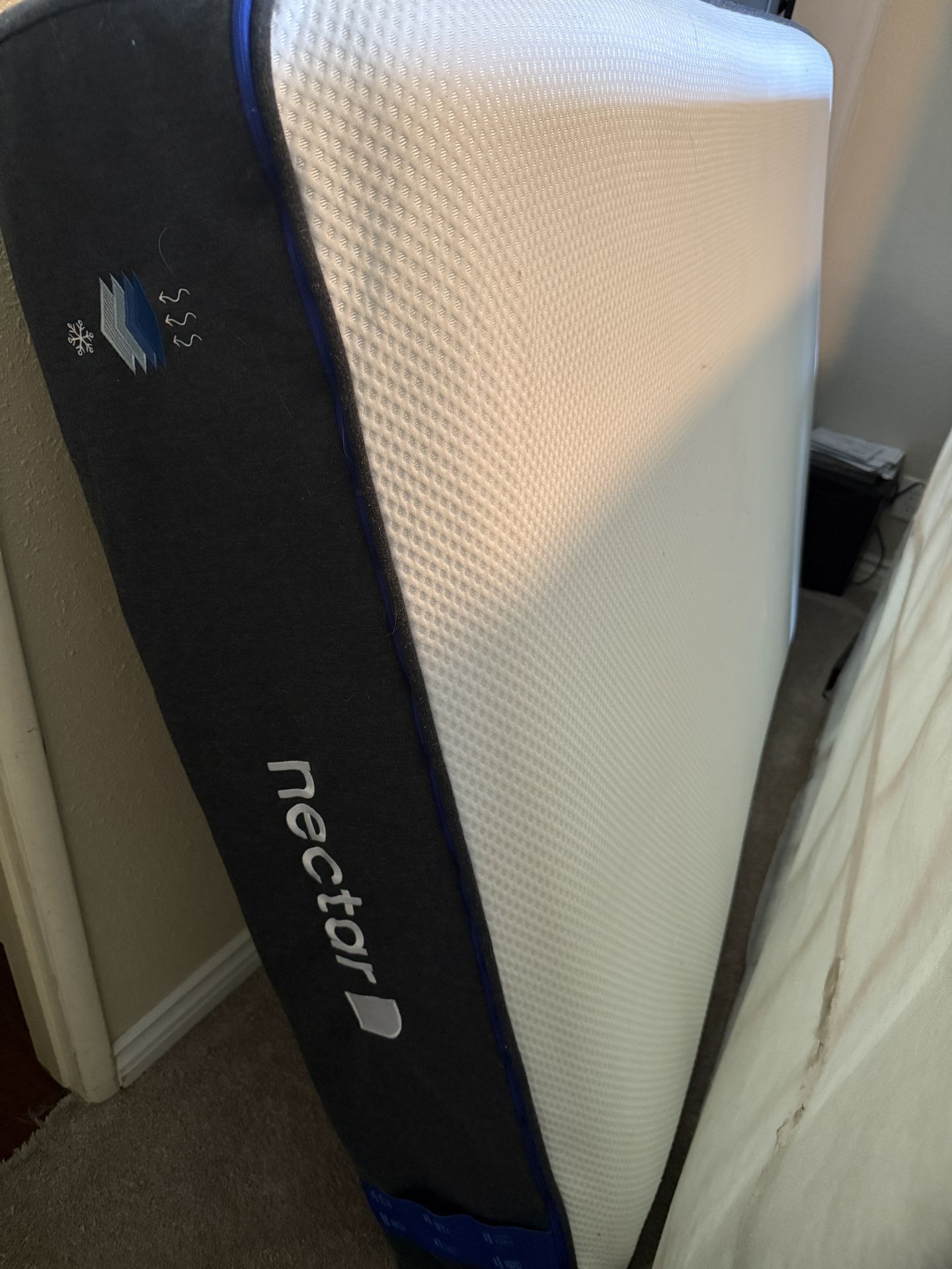 Full Mattress, Box Spring, and Metal Frame