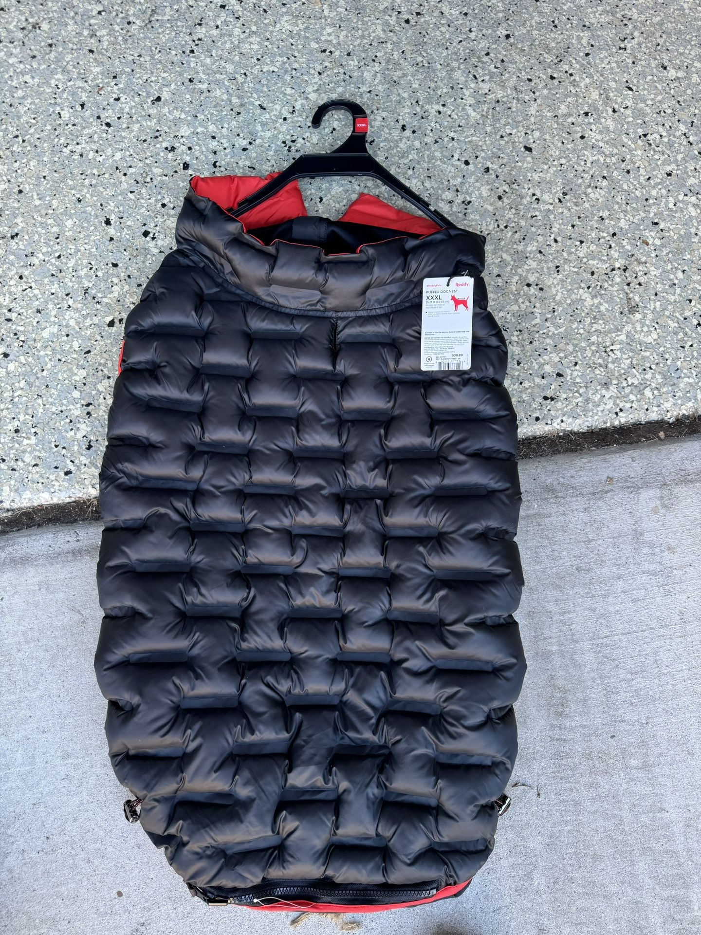 Dog Puffer Dog Vest Size XXXL