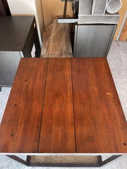 Wood & Metal Side Table