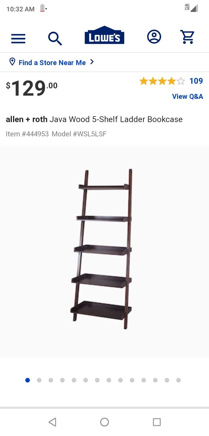 Ladder book shelf