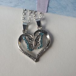 Mother & Daughter Matching & Engraved Necklaces Set. 