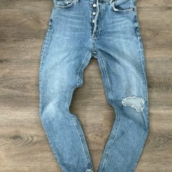 AgoldE Denim Jean Nico High Rise Slim Distressed