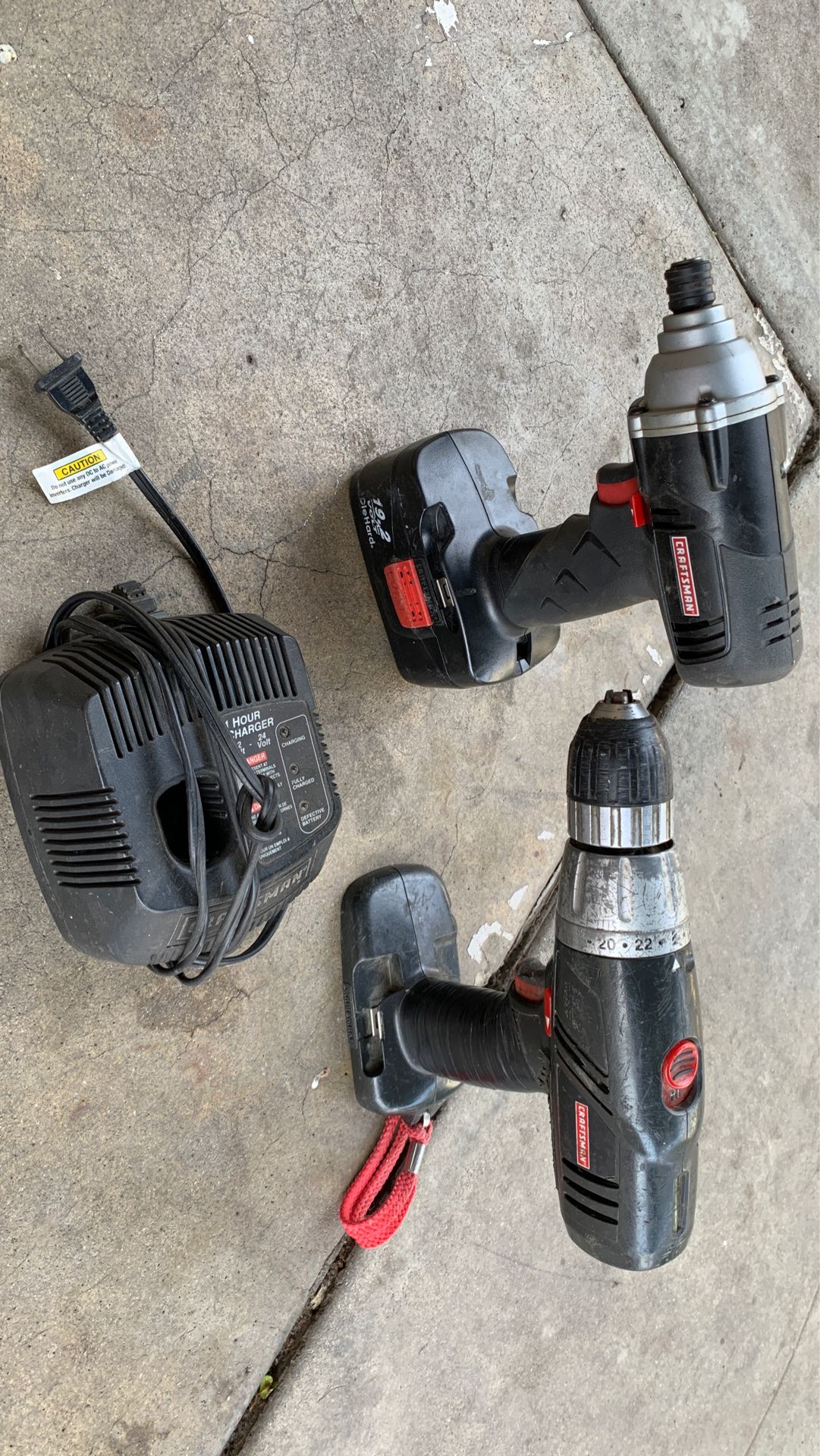 Craftsman drill and impact drill and chargers.