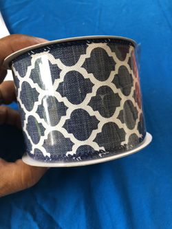 Chevron burlap navy I have 10 of them at $4 each one