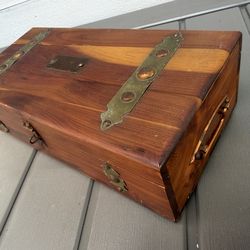 Jewelry Trinket Box Miniature Cedar Chest 12" Box