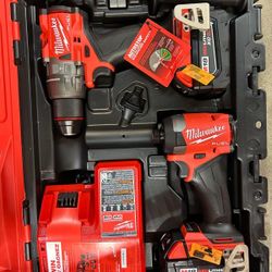 Milwaukee M18 IMPACT And HAMMER DRILL FUEL BRUSHLESS $360