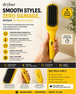 Drybar The Brush Crush Heated Straightening Brush