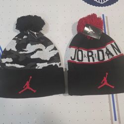 2 MICHEAL JORDAN WINTER BEANIES-NEW