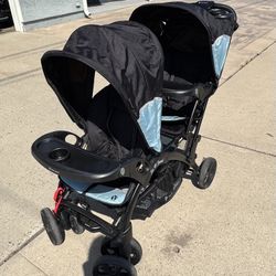baby trend sit n' stand double stroller