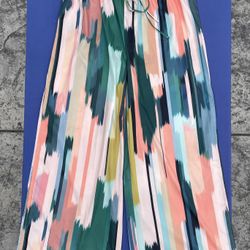 SHEIN Curve Wide Leg Beautiful Colors Drawstring Pull On Fashion Pants Size 0XL