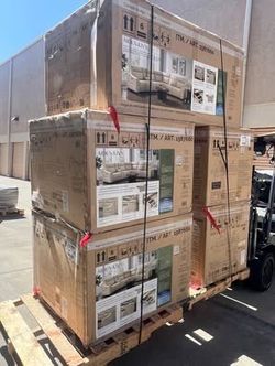 New_In box_Costco Monica Leather Power Reclining Sectional with Power Headrests_45% Off