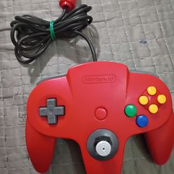 Official Nintendo 64 Red Controller - OEM - Video Game Controller - Retro