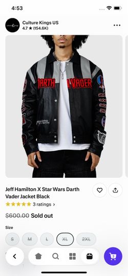 Jeff Hamilton X Star Wars Darth Vader Jacket Black