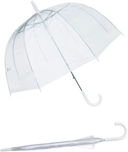 Sara Rain (6 Pack) 46" Adult Clear Bubble Umbrella Auto Open #2382W R6