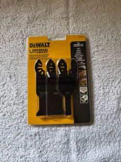 DEWALT Universal Fit Oscillating Multi-Tool Blade Set – 3-Piece – New