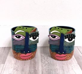 Abstract Face Planter Pot🪴$15.00 each
