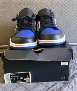 Air Jordan 1 Low 'Royal Toe' - Size 10 (Excellent Condition)