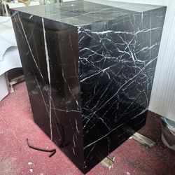 Natural Black Marble Pedestal – 30x30x41” (Polished, Solid Stone)