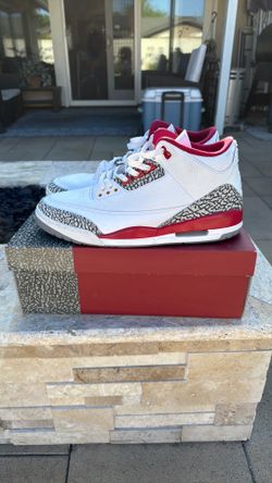 Air Jordan 3s, Cardinal Red, Size 14