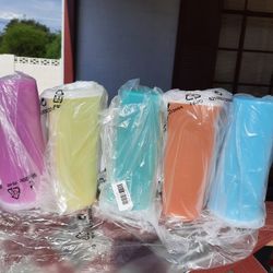New Tupperware 5piece Tumblers For $30.00 Cash And Pick-up Only Bilingual No Entregas A Domicilio 