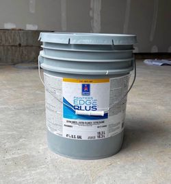 Opened full 5 gallons . Interior Paint. Alabaster Color