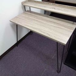 Wooden Desk With Shelf