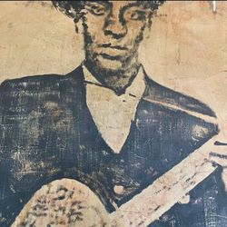 Rare 1993 Robert Johnson Original Oil Painting by Patrick McCarthy